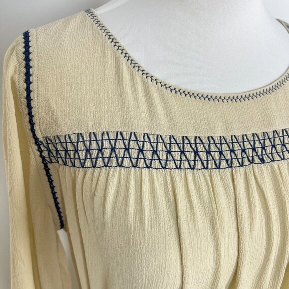 NWOT SEE BY CHLOÉ Embroidered Georgette Maxi Dress Long Sleeves Ruffles Sz 42 - Picture 7 of 15
